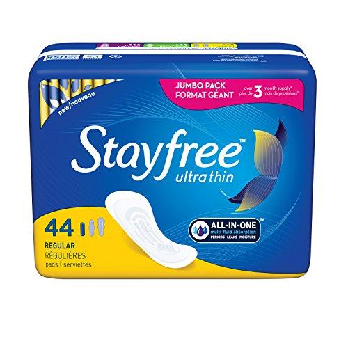 Stayfree Stayfree Ultra Thin Pads for Women Regular - 44 Count
