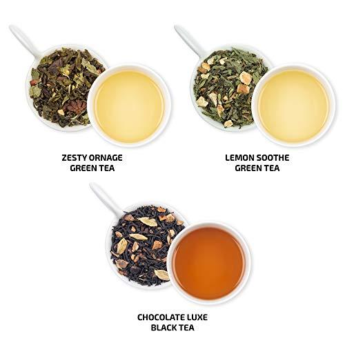 Udyan Tea Udyan Tea Floral And Fruit Green Tea Sampler - 60g | 6 Varieties - 10g Each | Green Tea Assorted Pack | 100% Natural Loose Leaf Tea Samples