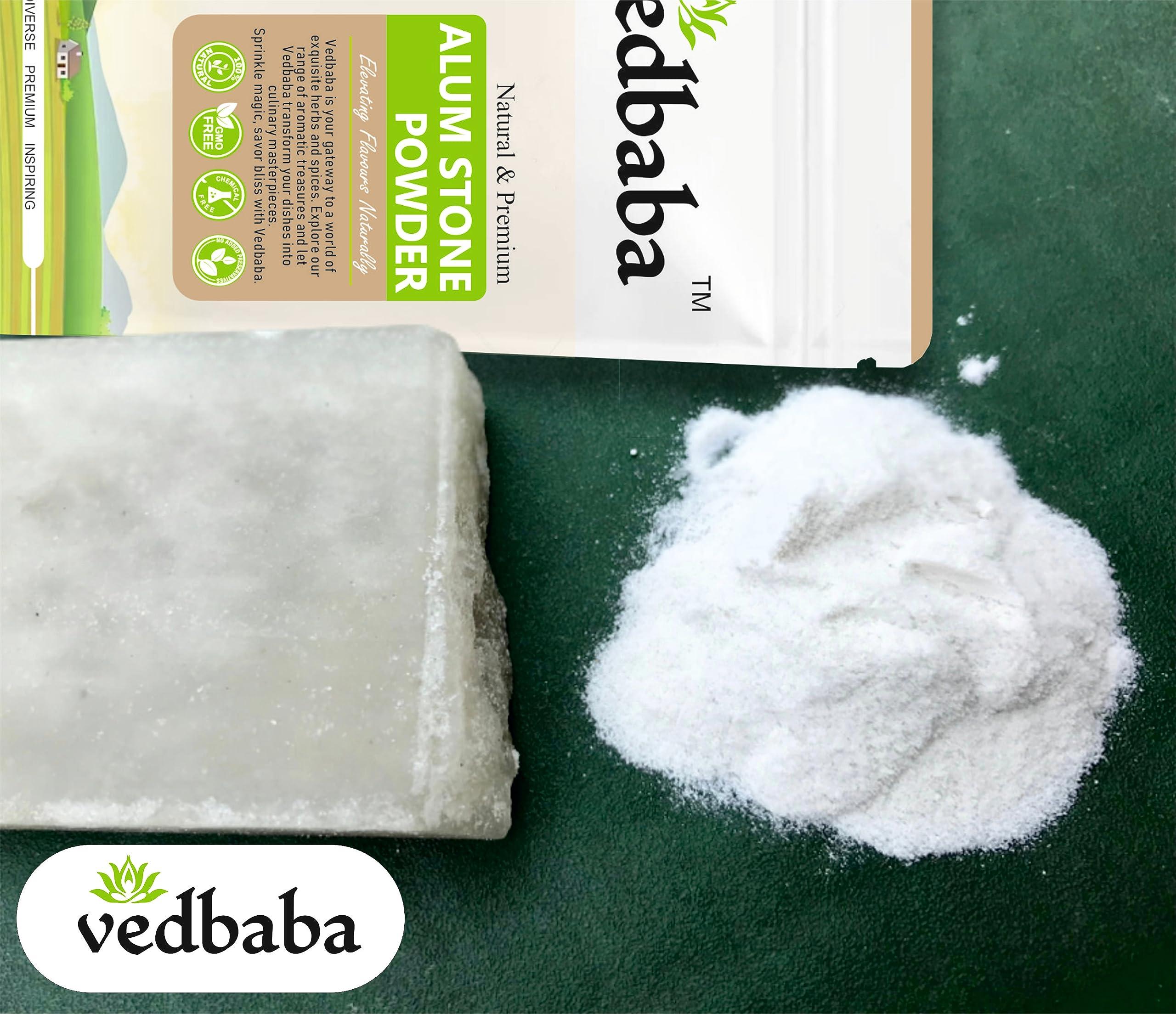 Ved Baba Vedbaba Alum Stone Powder - 400 GM, Fitkari | Phitkari | Canker Sores | Skin Tightening | Flower | Crystals | Aftershave | Water Purification | Facial Hair Removal (400 GM)