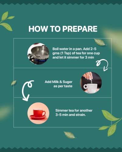 CHAIZUP Chaizup Premium Elaichi Loose Leaves Tea 1Kg, Ctc Cardamom Flavored Indian Tea, Rich And Strong Ctc Tea