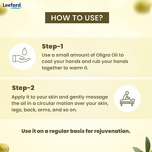 OLIGRO Oligro Body Massage Olive Oil (200ml) - for Body Massage and Hair Care | Goodness of Vitamin E & Sweet Almond Oil |Helps to Nourished and Glowing Skin || Pure & Natural for Both Men & Women