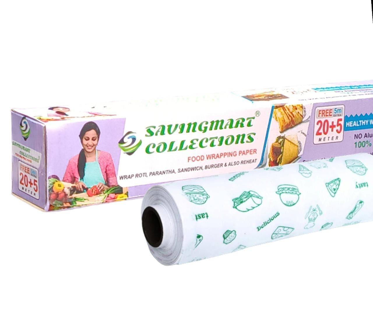 SAVINGMART COLLECTIONS 25 MTR Food Wrapping Butter Paper