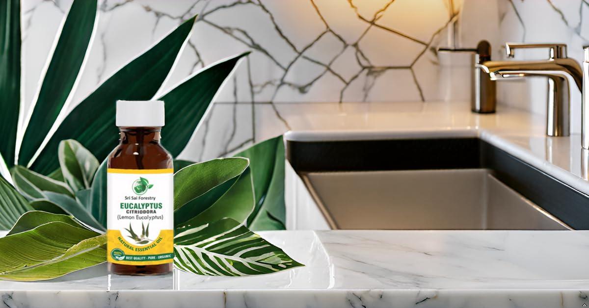 SRI SAI FORESTRY SRI SAI FORESTRY Eucalyptus Citriodora Oil (Lemon Eucalyptus) 50ml for Fresh, Citrusy Fragrance