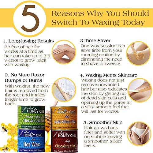 Aspar Aspar® Honey One Aloe Vera Flavoured Hot Wax For Hair Removal for women (600gm)