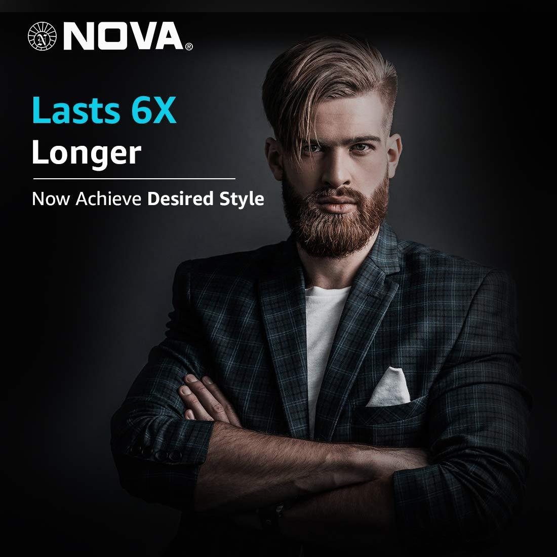 Nova NOVA NG 1152 Cordless Rechargeable: 60 Minutes Runtime Multi Grooming Trimmer for Men ( Black or blue )