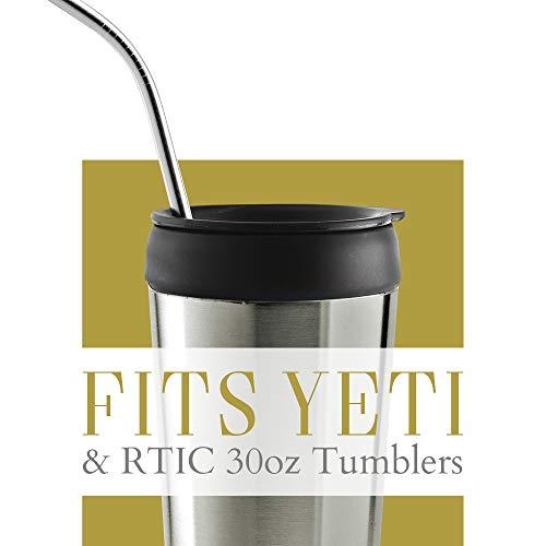 SIPWELL SipWell 8 Piece Set Extra Long Stainless Steel Drinking Straws - Extra Long Metal Drinking Staw w/Cleaning Brush - Perfect for Tumblers/Rumblers/Cups/Mugs, Easy Clean - Any Kind of Beverage