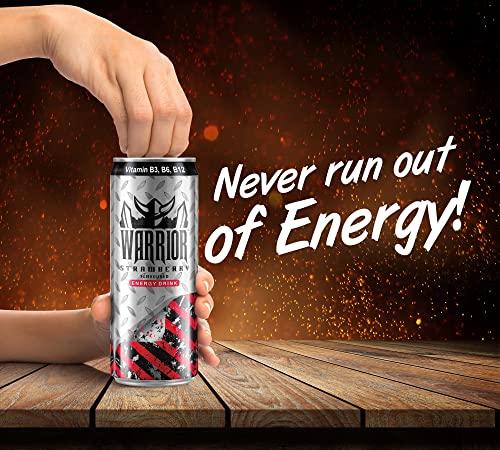 Warrior Warrior Energy Drink Strawberry, 6 x 330 ml