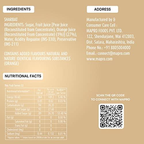 Mapro Mapro Lounge Triple Sec orange Sharbat 1Ltr