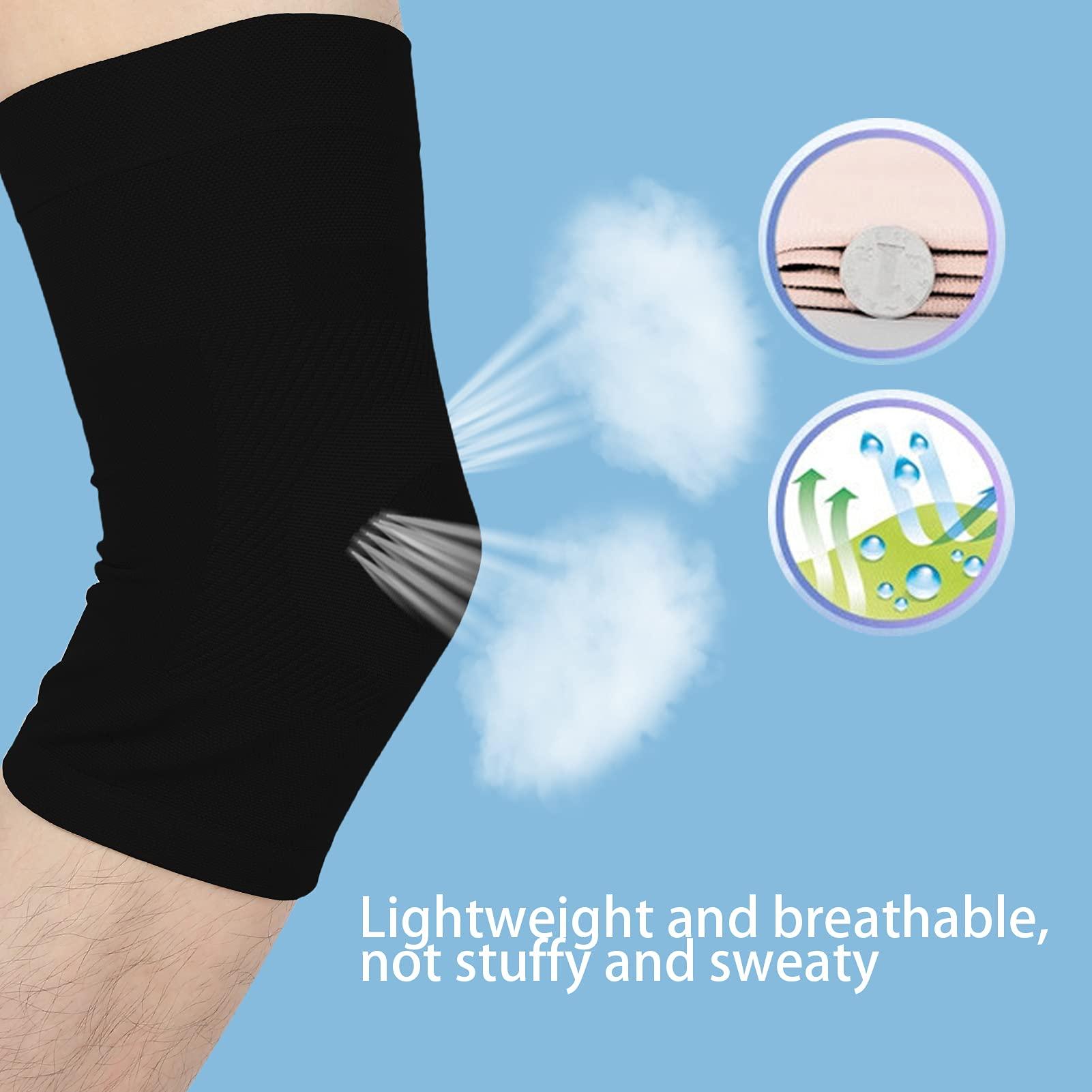 Shanrya Knee Brace Sleeve, Fits Your Knee Well Knee Sleeve High Quality Blended Material for Outdoors for Home for Life for Exercise(M)