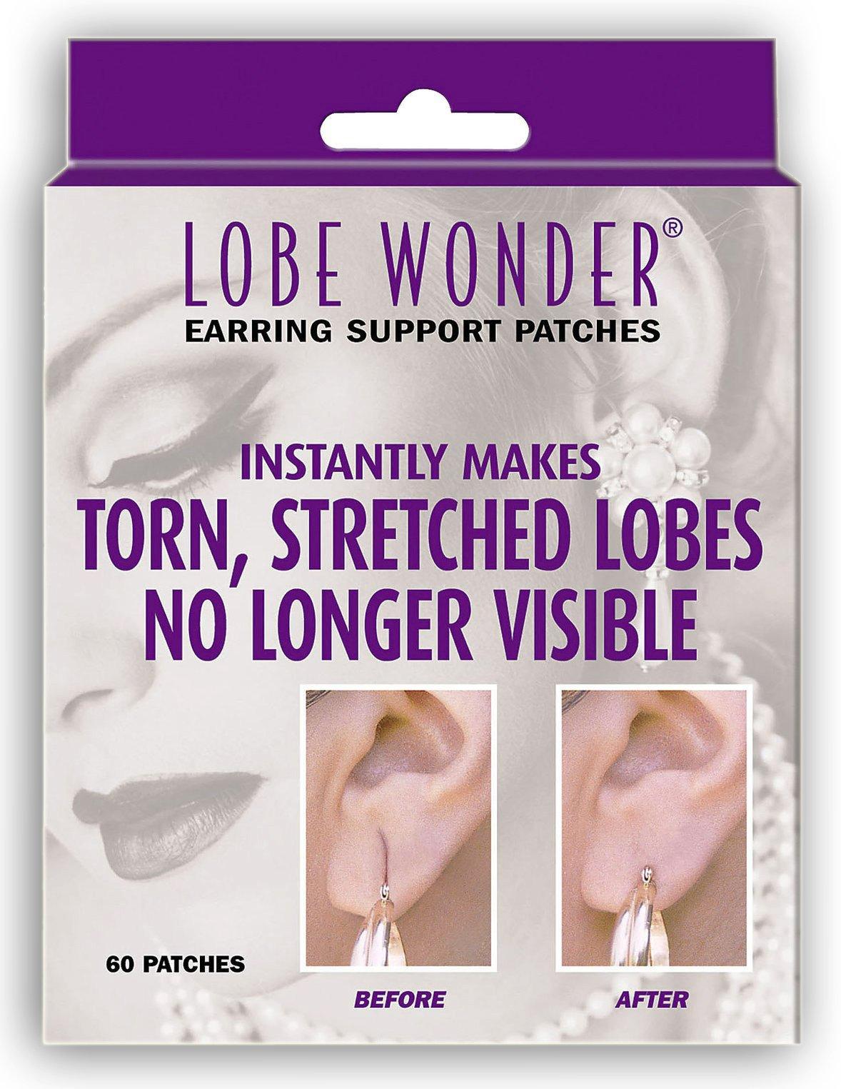 Lobe Wonder Lobe Wonder (100 Paches) Surgical Tape for Ear | Protects and Supports Earlobes During Earring Wear with Earlobe TapesEarring Holder Sticker Ear Stickers for Earrings (100 Paches)