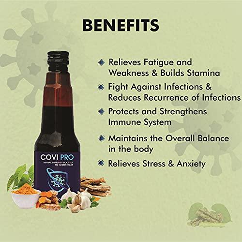 Le-vanza Food & Herbals Tar Clean For Lungs Detox | Lungs Cleaner |Tar Free Syrup | Sugar Free |Cough | Breathlessness |Lungs Detox For Smokers | Covipro Immunity Booster (Combo)