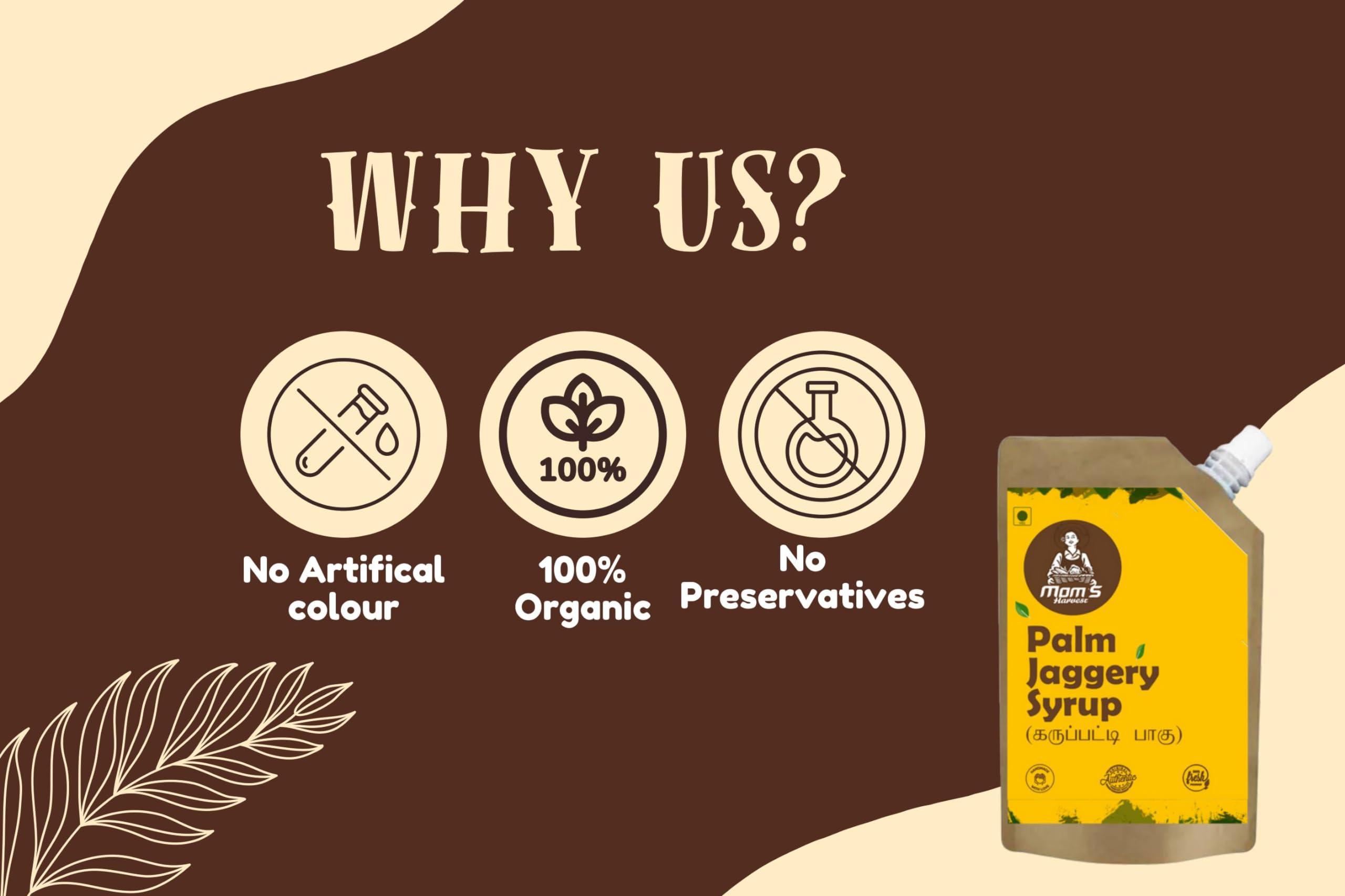 MOM'S HARVEST MOM'S HARVEST Liquid Palm Jaggery Syrup 500ml (650gms) Natural and Organic (3)