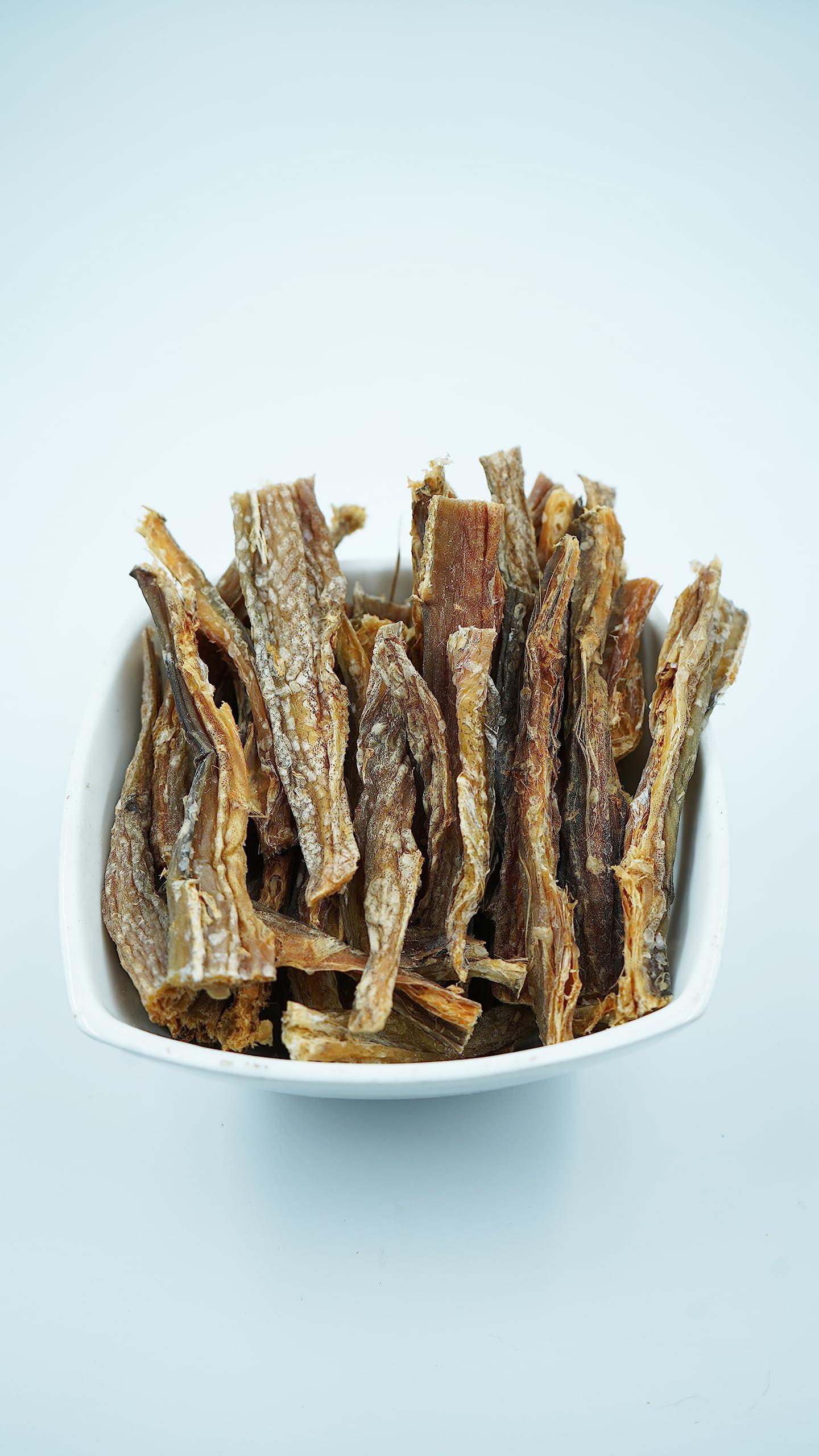 hotkar Bombay Duck | BOMBIL | loitta | boomla | Dry and Salted | Sundried | 100% Natural Product | Clean and dust Free | Chopped