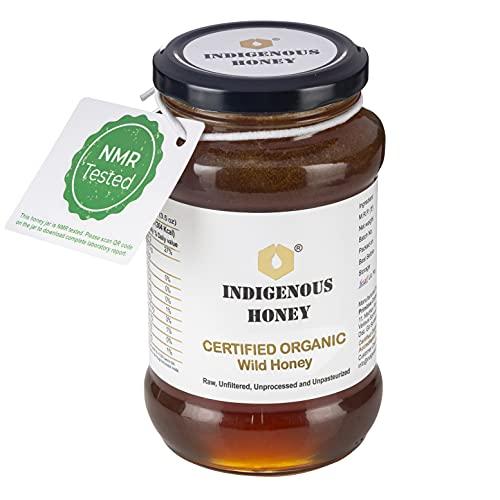 INDIGENOUS HONEY INDIGENOUS HONEY Raw Organic Honey Unprocessed Unfiltered Unpasteurized Pure Natural Original Honey - 530 Grams Glass Jar (Pack of 2)