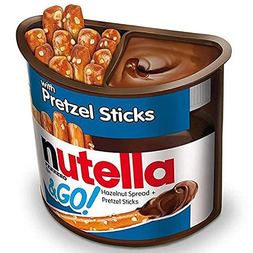 Nutella Nutella Hazelnut Spread & Pretzels Sticks &Go! - Pack of 6 Pouch, 6 x 54 g