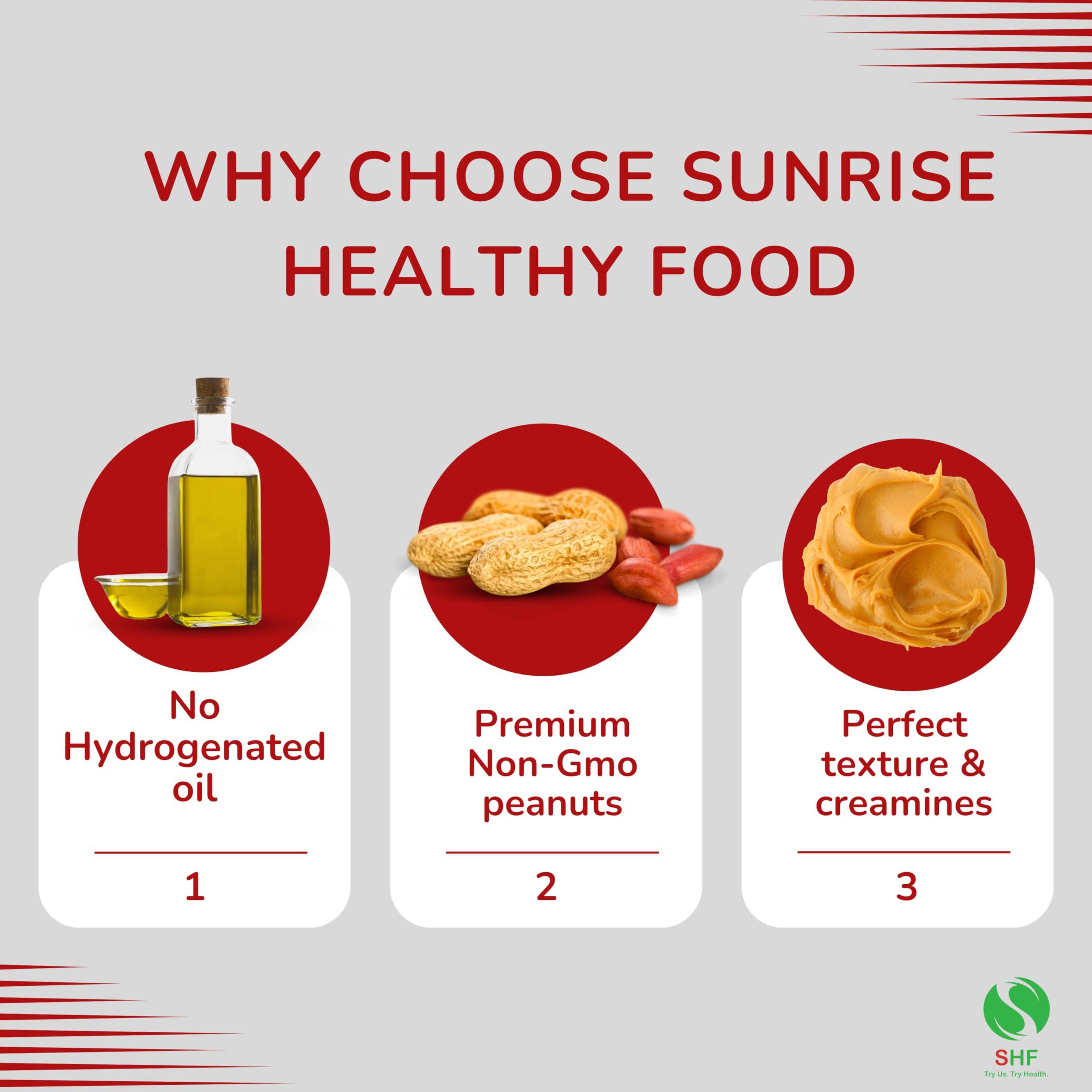 Sunrise Healthy Food Sunrise Healthy Food\'s High Protein Dark Chocolate Cookies Flavour Peanut Butter 1kg | 20g Protein | crunchy Peanut Butter | Tasty & Healthy Nut Butter Spread |Vegan| Cholesterol Free, Gluten Free| Zero Trans Fat