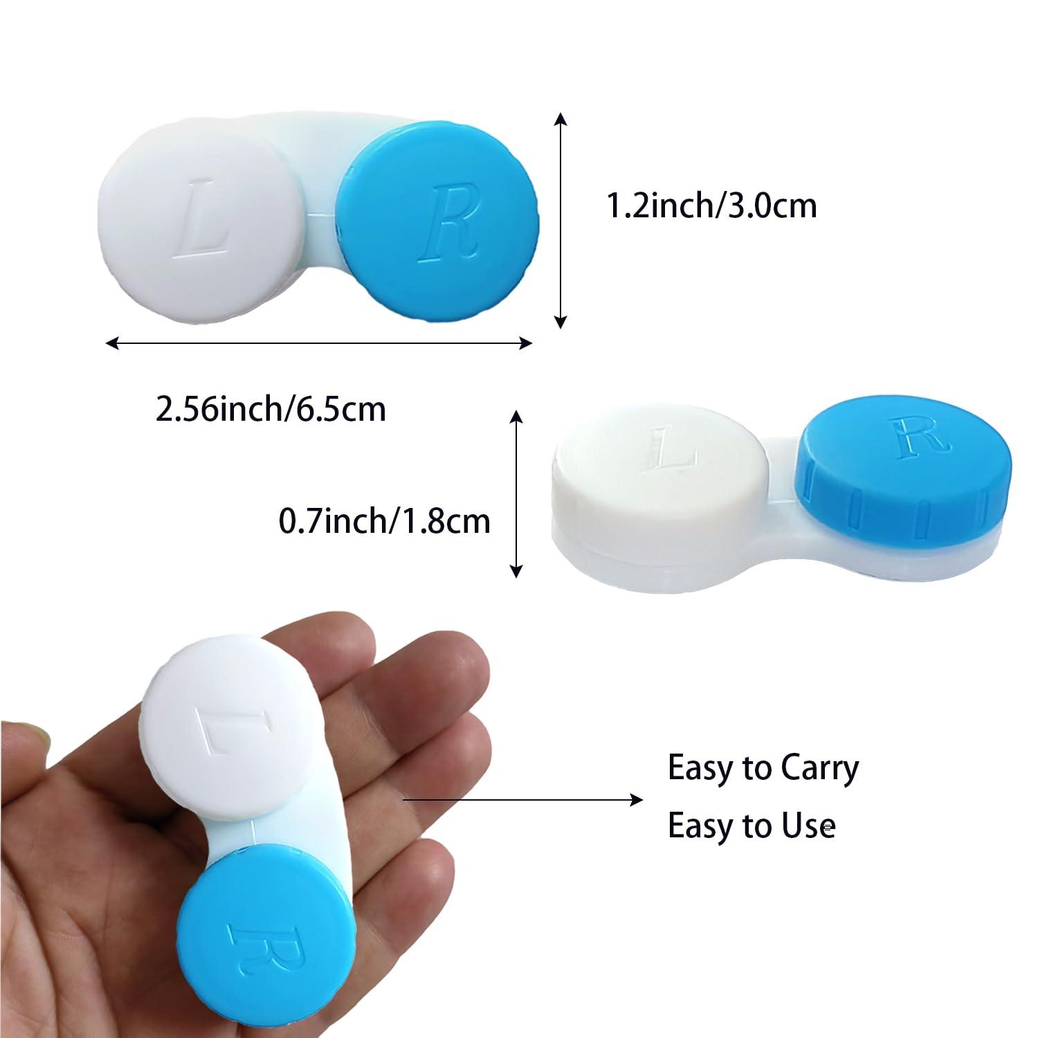 Erewa Erewa 12 Pack Contact lens case Contact Lens Holder Box Soak Storage Kit(Assorted Color)