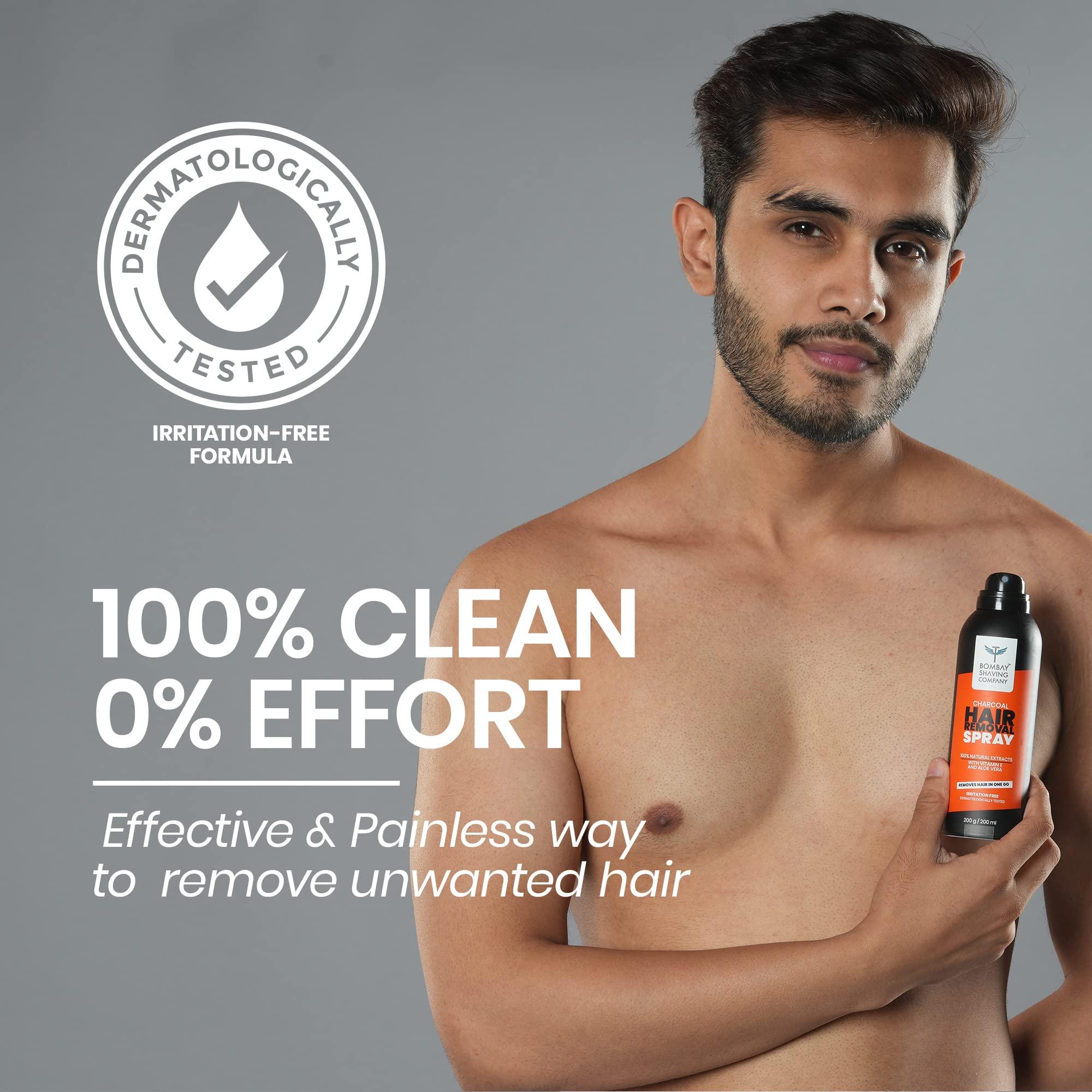 Bombay Shaving Company Bombay Shaving Company Hair Removal Spray for Men | Painless & Irritation Free Spray (200 ml) | For Chest, Arms, Underarms & Legs | Pleasant Smell |Hair Removal Cream Spray