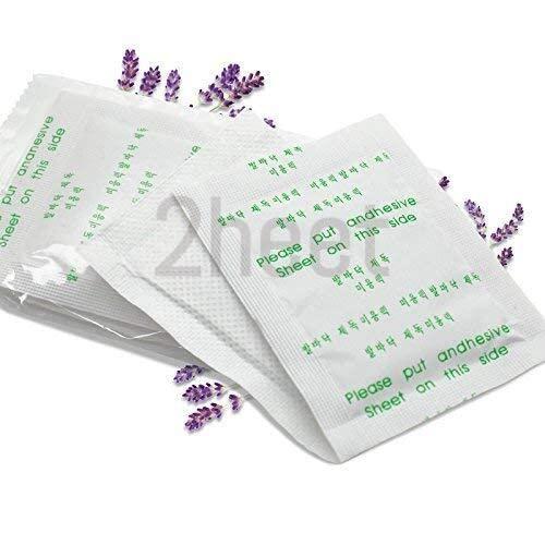 2heet HEET Health Care System Cleansing Detox Foot Pads Detox Foot Patches, Pain Free Foot Pads for Stress Relief Sleep - Set Of 20 (Free Size, White)