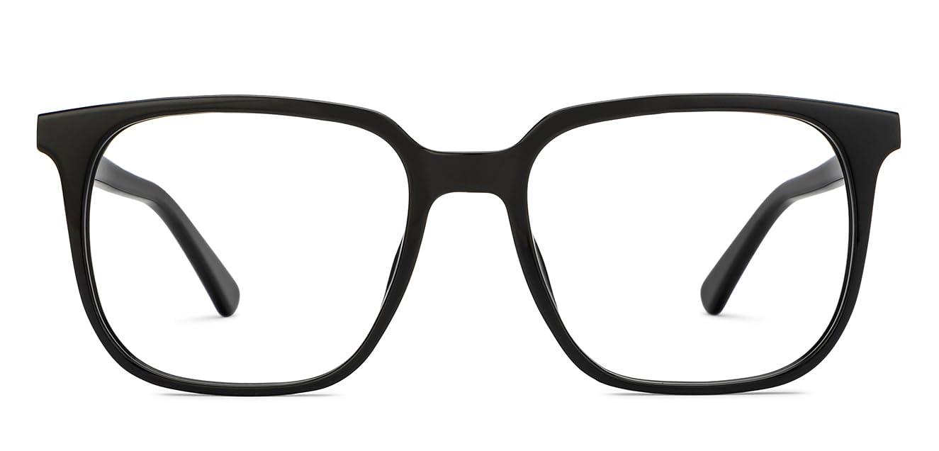 LENSKART BLU LENSKART BLU | Zero Power Blue Cut Computer Glasses | Anti Glare, Lightweight & Blocks Harmful Rays | UV Protection Specs | Black | Men & Women | Large | LB E16063