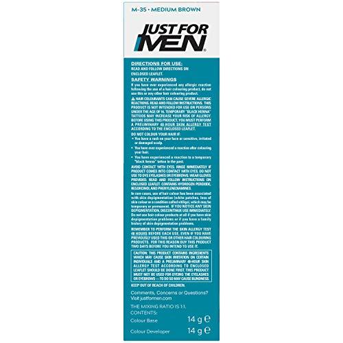 Just for men Just for Men Brush-In Color, Mustache and Beard Color, 28g - Medium Brown M-35