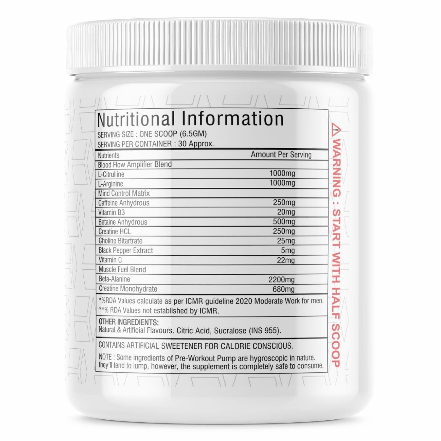 MUSCLE TRANSFORM MUSCLE TRANSFORM DAVISCO FOODS PUMP PRE WORKOUT FOR MEN AND WOMEN (30 SERVINGS) (BLUEBERRY)