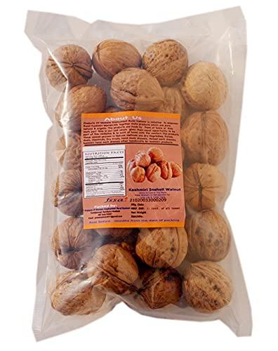Power Kashmir Power Kashmir Walnut InShell 500 Gm Pack of 2 , Kashmiri Walnut Sabut , Akhrot Akha