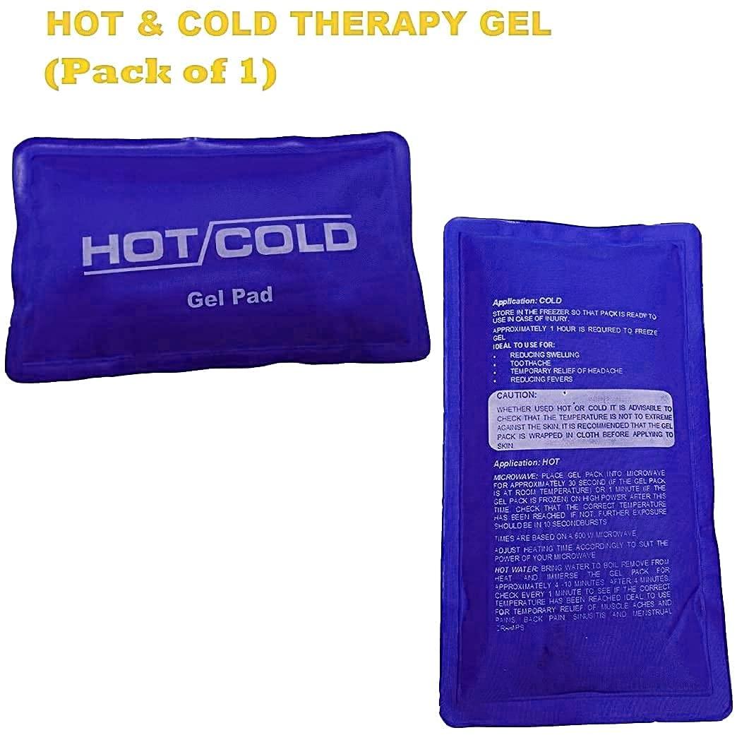 DEBIRE DEBRIE Reusable Hot & cold Gel Pack & Microwaveable Pad Pain Relief Therapy (Dark Blue,Pack of 1)