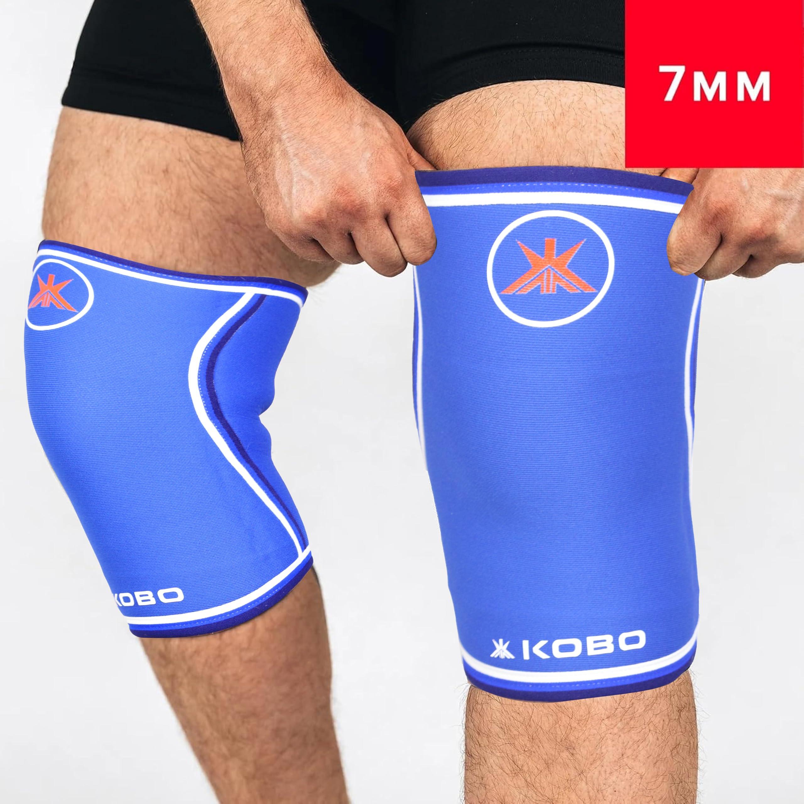 Kobo Kobo 7mm Knee Support Neoprene Power Weight Lifting Knee Sleeves/Knee Wraps Bandages