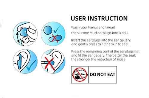 Longmed Longmed 6 Pair Pillow Soft Silicone Earplugs Waterproof Noise Cancelling Ear Plugs for Sleeping, Snoring, Swimming, Travel, Concerts and Studying