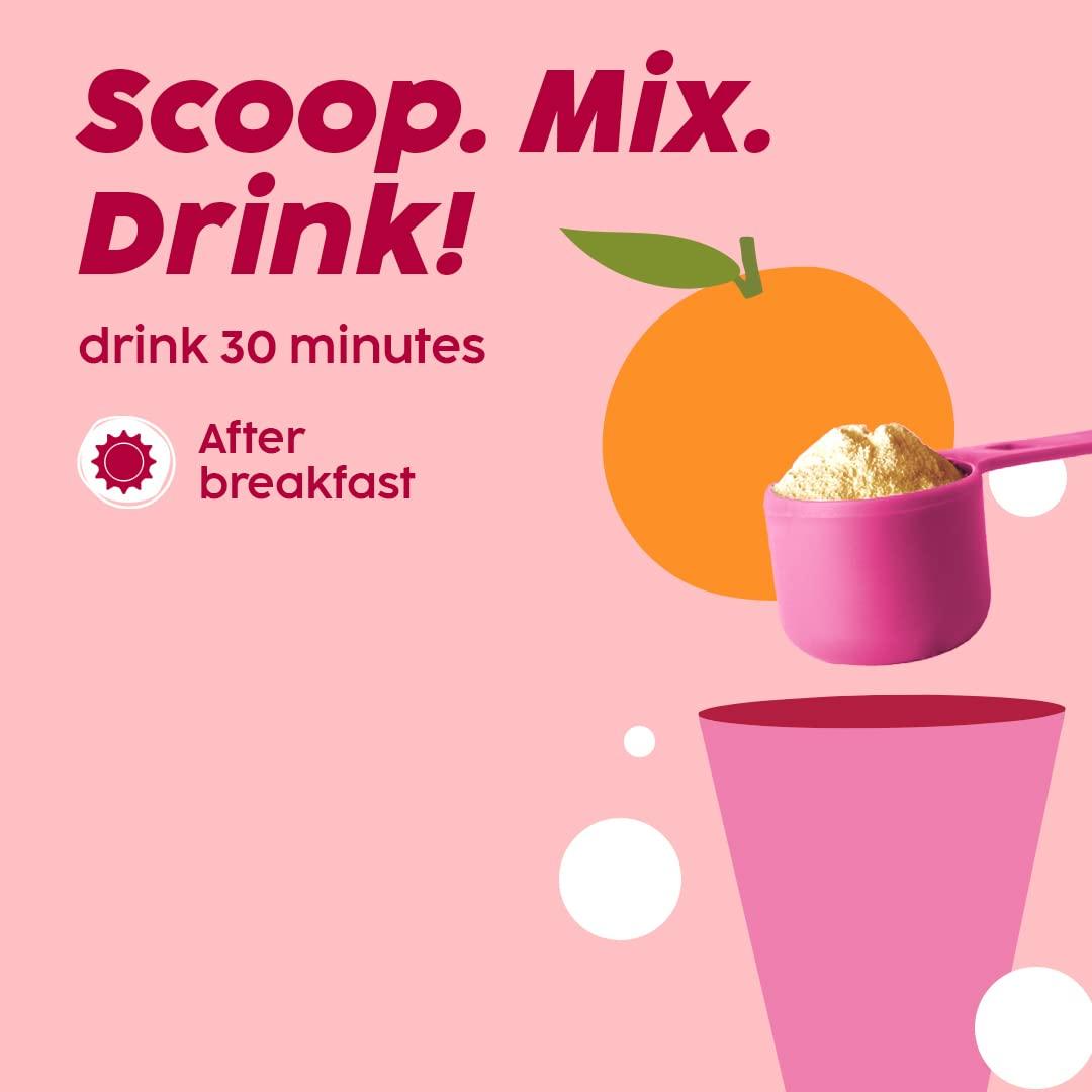 PLIX - THE PLANT FIX PLIX - THE PLANT FIX Collagen Supplement Powder To Support Skin Elasticity, Firmness & Youthful Glow | 100% Plant-Based With Hyaluronic Acid & Vitamin C | For Women & Men | Orange Flavour, Pack Of 1