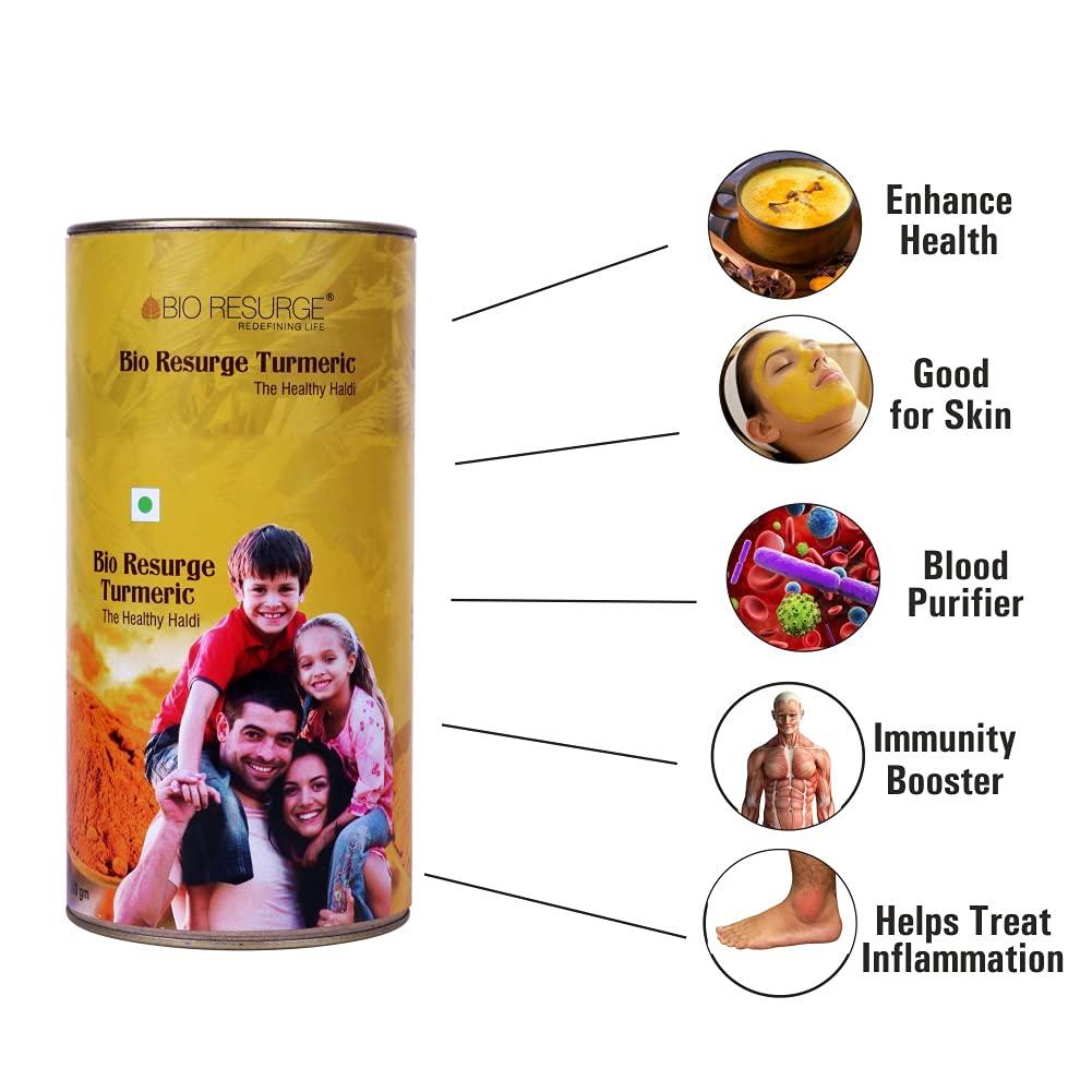 BIO RESURGE LIFE BIO RESURGE LIFE Turmeric Pure and unadulterated haldi with high Curcumin Percentage of 5%