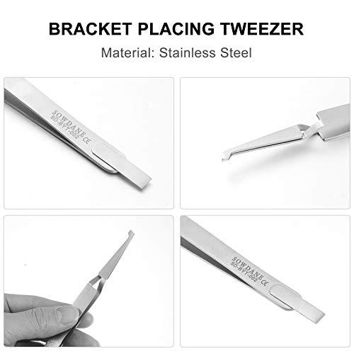 HEALLILY Orthodontic Bracket Placer Bracket Self Holder Tweezer Orthodontic Instrument
