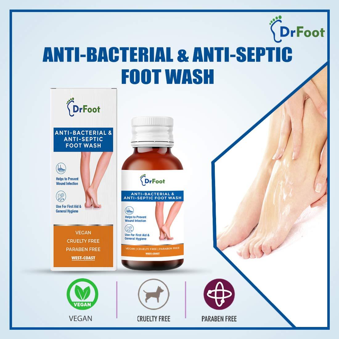 Dr Foot Dr Foot Antiseptic Antibacterial Foot Wash - 100ml