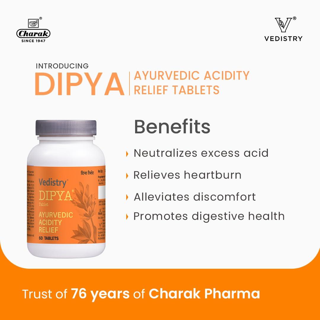 Vedistry Vedistry Dipya Combo Kit: Complete Ayurvedic Digestive Solution - Syrup, Tablets, and More!
