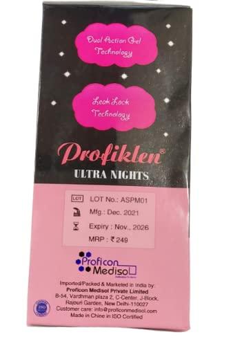 Profiklen Profiklen Ultra Night Sanitary Pads XXX-Large Pack of 6 Napkins