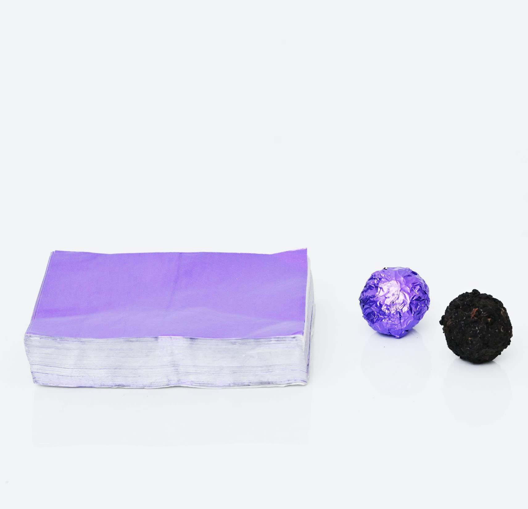 TDS PLUS WRAP TDS PLUS WRAP? Violet Chocolate Wrapper Foil Pack (Size 8cm x 12Cm) of 200 Pieces