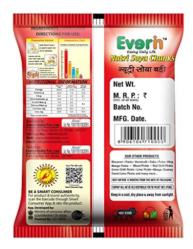 Everin Everin Nutri High Protein and Healthy Gluten Free SOYA Chunks Combo Pack of 15 (100g Each)