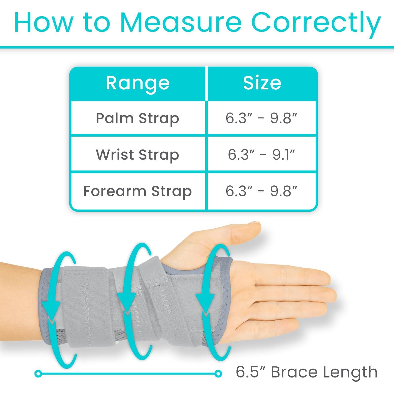 VIVE Vive Carpal Tunnel Wrist Brace (Left & Right) - Arm Compression Hand Support Splint - for Men, Women, Kids, Bowling, Tendonitis, Arthritis, Athletic Pain, Sports, Golf - Universal Adjustable Fit