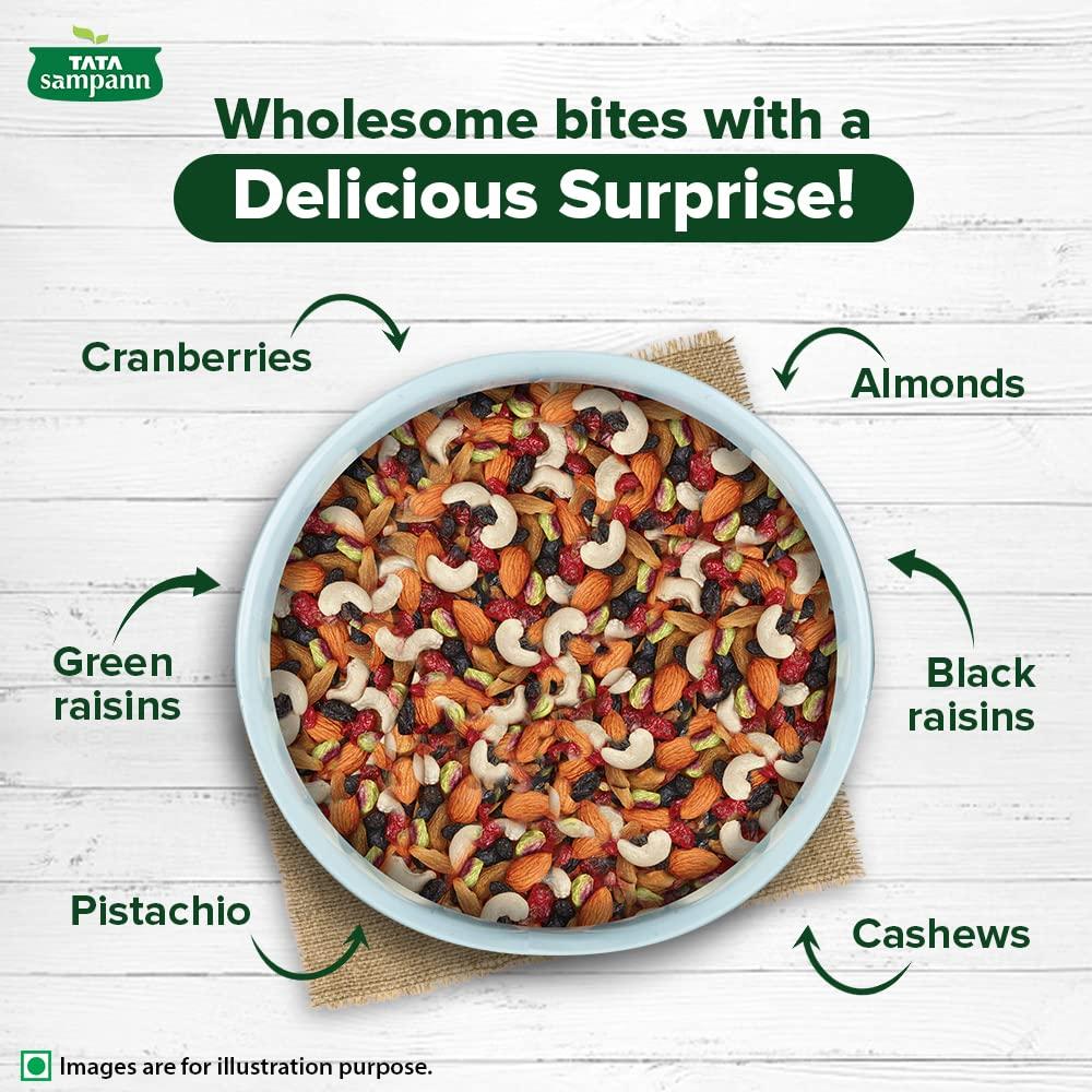Tata Sampann Tata Sampann Dry Fruits & Nuts Mix, 200 g & Tata Sampann Unpolished Kala Chana, 1kg