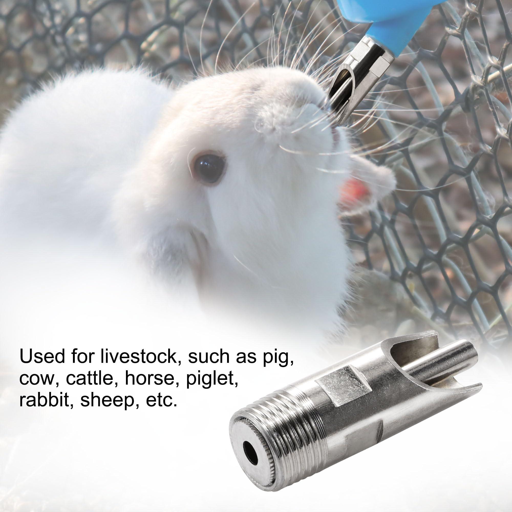 uxcell Automatic Waterer Drinker Drinking Pig Swine Hog Nipple 1/2 PT Thread