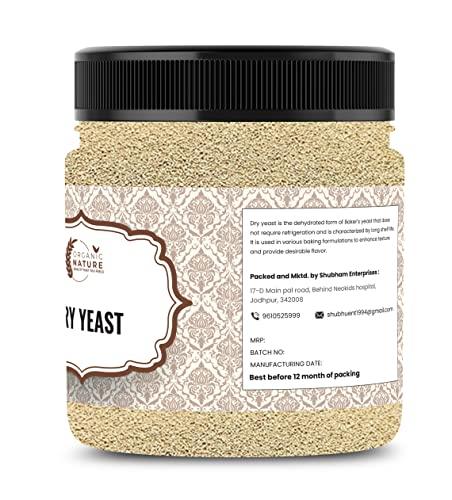ORGANIC NATURE Organic Nature Active Dry Yeast Bakers Yeast Instant Yeast (Jar Pack) (750 Grams (Pack of 3 of 250 Grams))