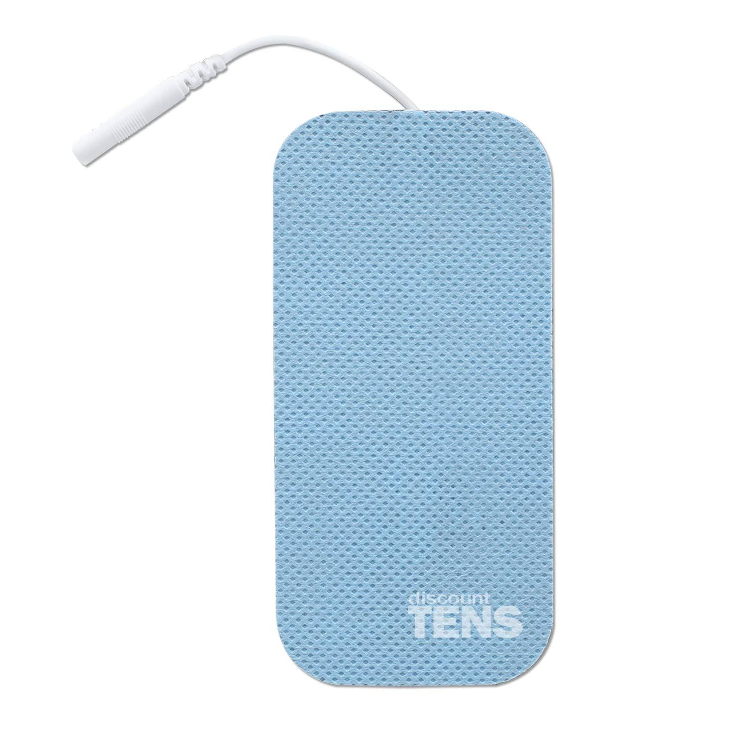 Discount TENS Discount TENS TENS 2\"x4\" Wired Electrodes Compatible with HealthMateForever - 8 2\"x4\" Premium Wired HealthMate Compatible Replacement Pads for TENS Units - Discount TENS Brand