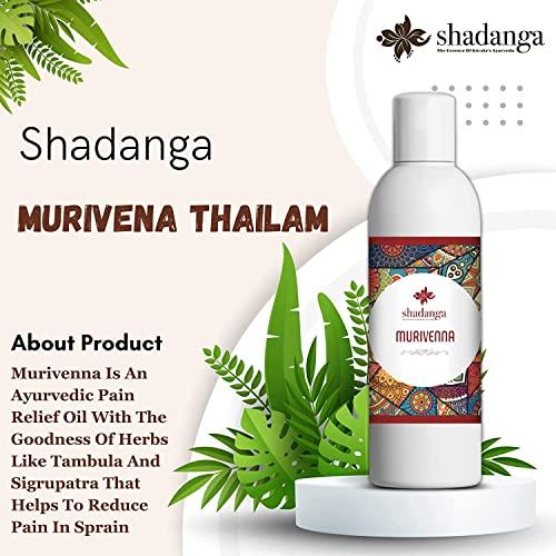 shadanga Shadanga Murivenna 100ml | Oil for Burns, Cuts, and Sprains|First aid Box Oil |Ayurvedic Pain Relief Oil|With Aloe vera, Tambula, Sigrupatra, Palandu, Tandulambu, and Shatavari in Coconut oil|