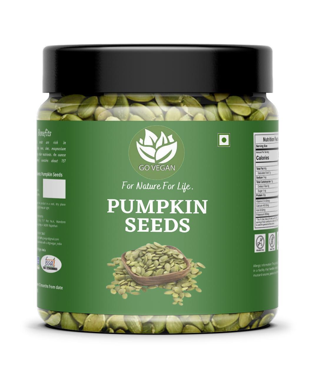 Go Vegan Go Vegan Pumpkin Seeds for Eating - 500gm
