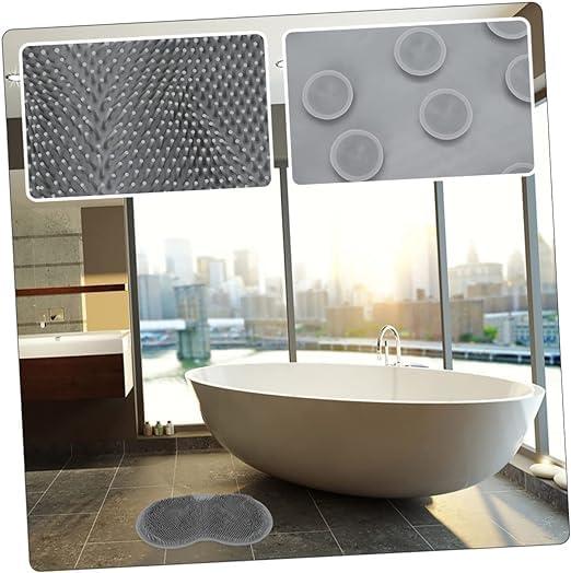 Anayu store Anayu store (1Pcs) Artifact Shower Foot Rest for Shaving Legs Foot Scrub Foot Massage Scrubber Shower Foot Massager Pad Shower Back Brush Shower Foot Cleaner for Unisex.