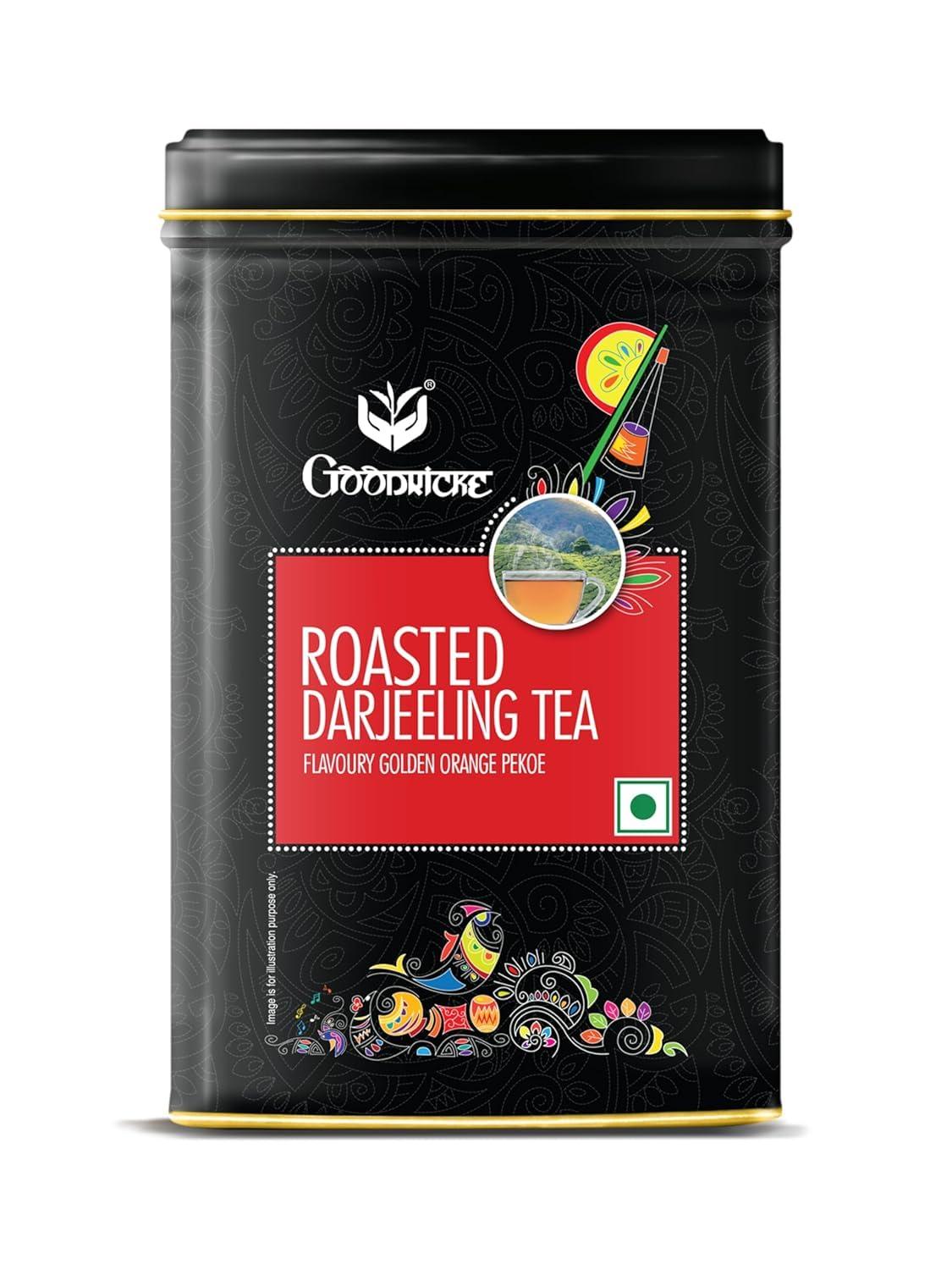 GOODRICKE GOODRICKE Value Pack - Roasted Darjeeling Tea (250g) + Khaass Assam Tea (250g) + Badamtam Premium Organic Darjeeling Tea (250g) | Richer Taste & Flavour