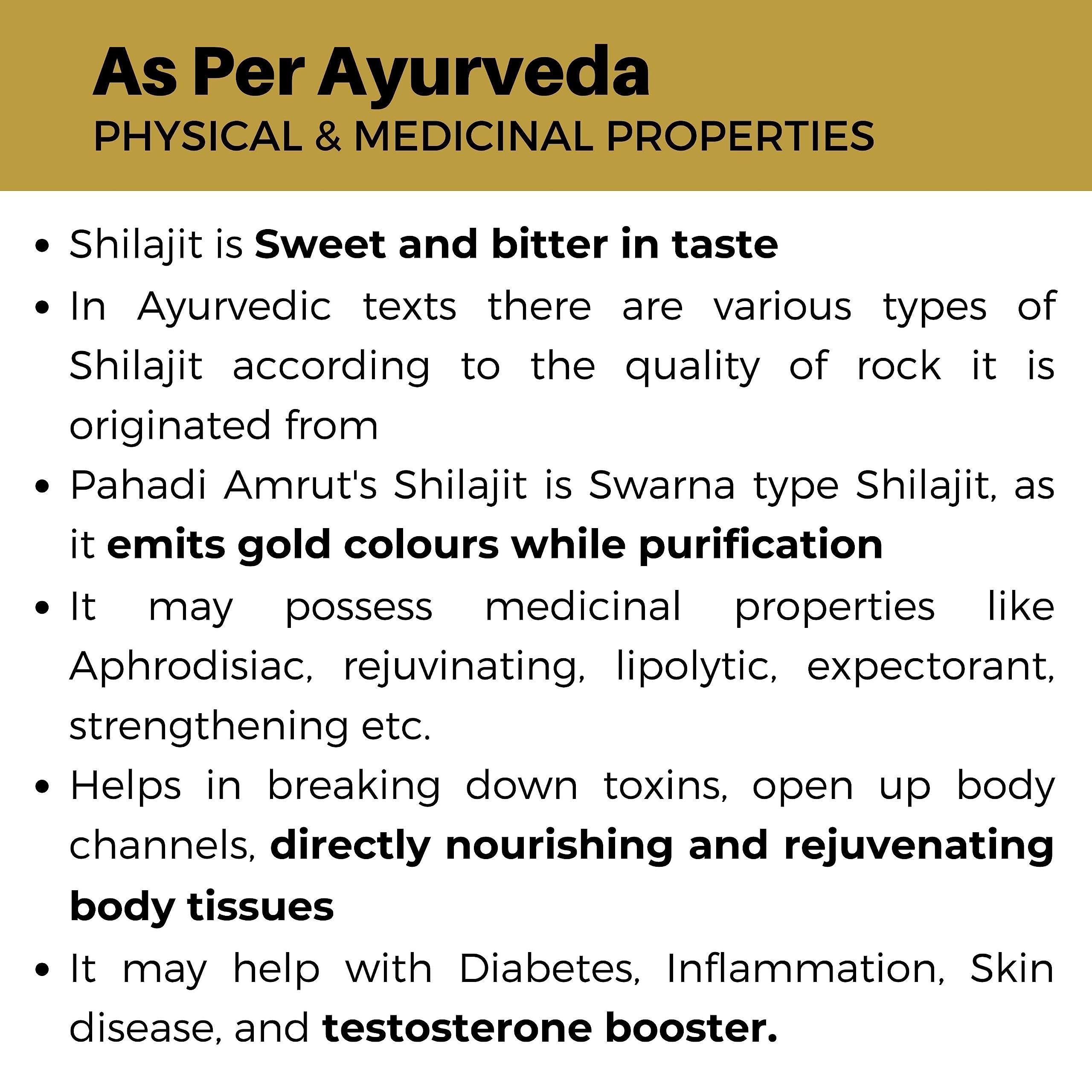 Pahadi Amrut Pahadi Amrut Shilajit | 100% Natural Himalayan Shilajit I Pure Shiliajit 10G Paste
