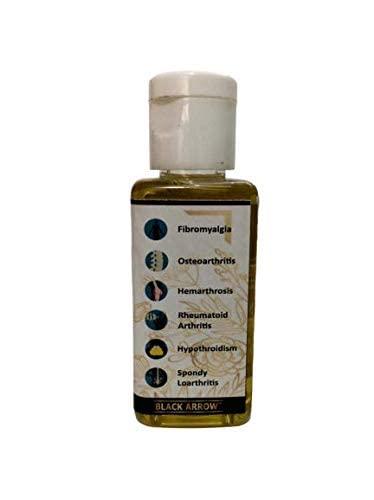 Black Arrow Ayurvedic massage Pain Calm Oil for knee,Joint, & Back pain oil, Free Olive Oil - 50ml + 50ml = 100ml