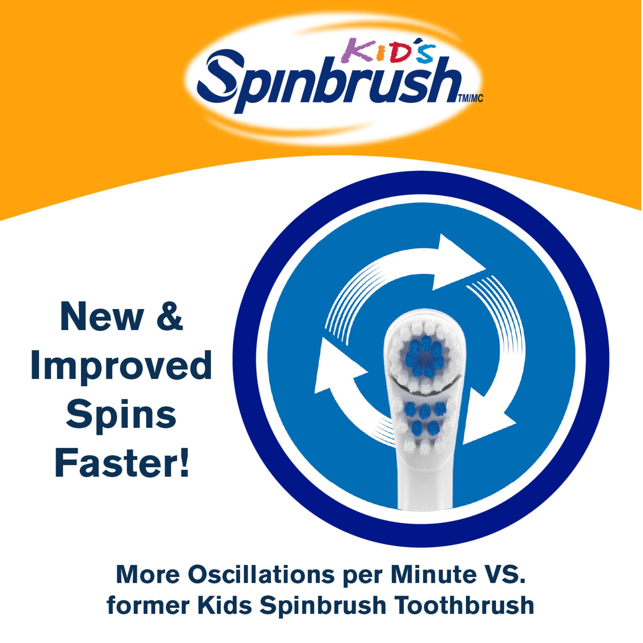 Spinbrush Jurassic World Kids Spinbrush Electric Battery Toothbrush, Soft, 1 ct